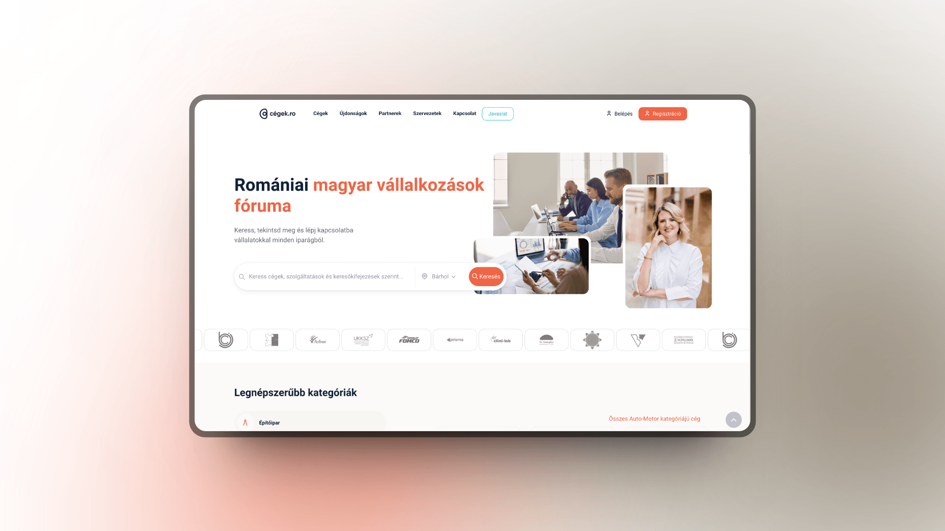 Cégek.ro - Keresési platform szolgáltatók számára